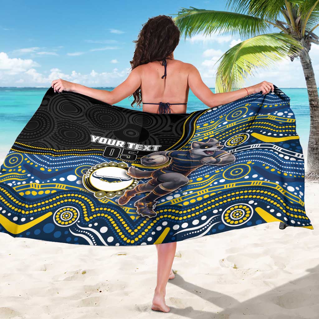 Custom Cowboys Sarong Cattle Dog Mascot With Aboriginal Indigenous