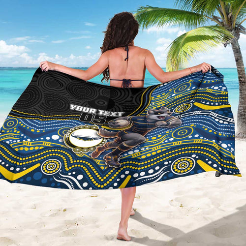 Custom Cowboys Sarong Cattle Dog Mascot With Aboriginal Indigenous