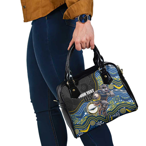 Custom Cowboys Shoulder Handbag Cattle Dog Mascot With Aboriginal Indigenous