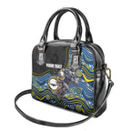 Custom Cowboys Shoulder Handbag Cattle Dog Mascot With Aboriginal Indigenous
