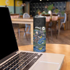 Custom Cowboys Skinny Tumbler Cattle Dog Mascot With Aboriginal Indigenous