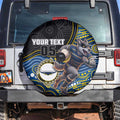 Custom Cowboys Spare Tire Cover Cattle Dog Mascot With Aboriginal Indigenous