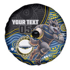 Custom Cowboys Spare Tire Cover Cattle Dog Mascot With Aboriginal Indigenous