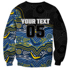 Custom Cowboys Sweatshirt Cattle Dog Mascot With Aboriginal Indigenous