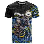 Custom Cowboys T Shirt Cattle Dog Mascot With Aboriginal Indigenous