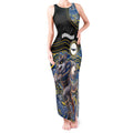 Custom Cowboys Tank Maxi Dress Cattle Dog Mascot With Aboriginal Indigenous