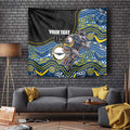 Custom Cowboys Tapestry Cattle Dog Mascot With Aboriginal Indigenous