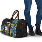 Custom Cowboys Travel Bag Cattle Dog Mascot With Aboriginal Indigenous