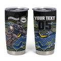 Custom Cowboys Tumbler Cup Cattle Dog Mascot With Aboriginal Indigenous