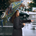 Custom Cowboys Umbrella Cattle Dog Mascot With Aboriginal Indigenous