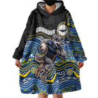 Custom Cowboys Wearable Blanket Hoodie Cattle Dog Mascot With Aboriginal Indigenous