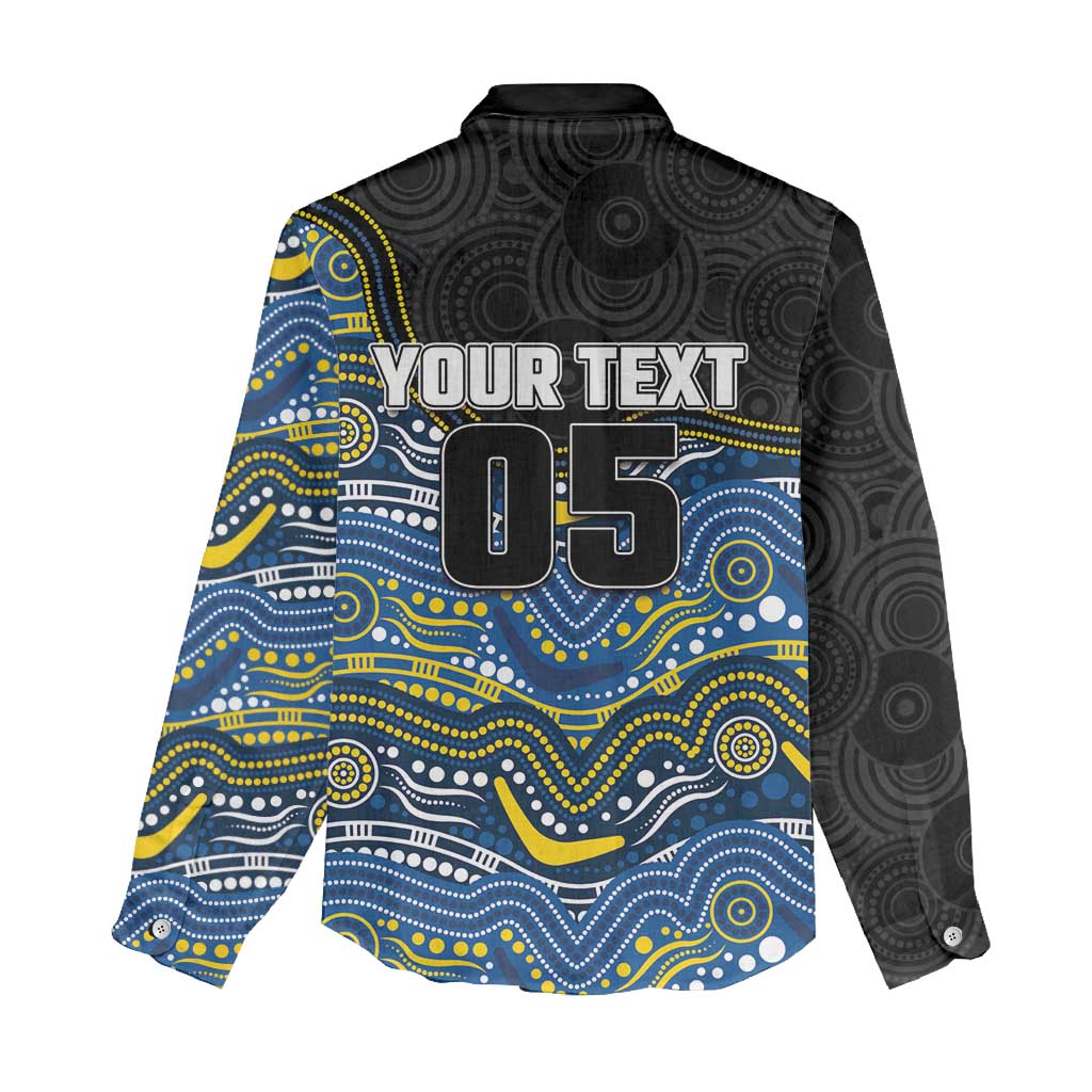 Custom Cowboys Women Casual Shirt Cattle Dog Mascot With Aboriginal Indigenous