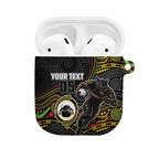 Custom Panthers AirPods Case Warrior Mascot With Aboriginal Indigenous