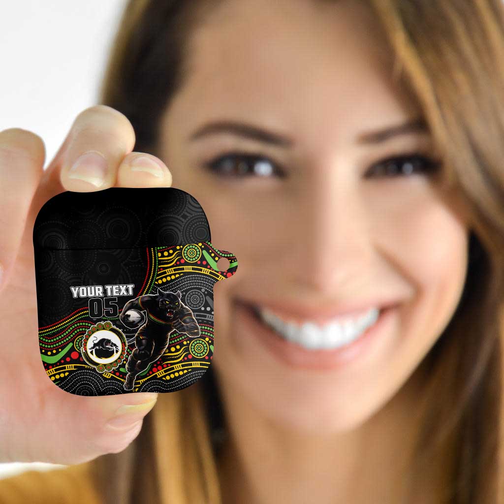 Custom Panthers AirPods Case Warrior Mascot With Aboriginal Indigenous