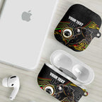 Custom Panthers AirPods Case Warrior Mascot With Aboriginal Indigenous