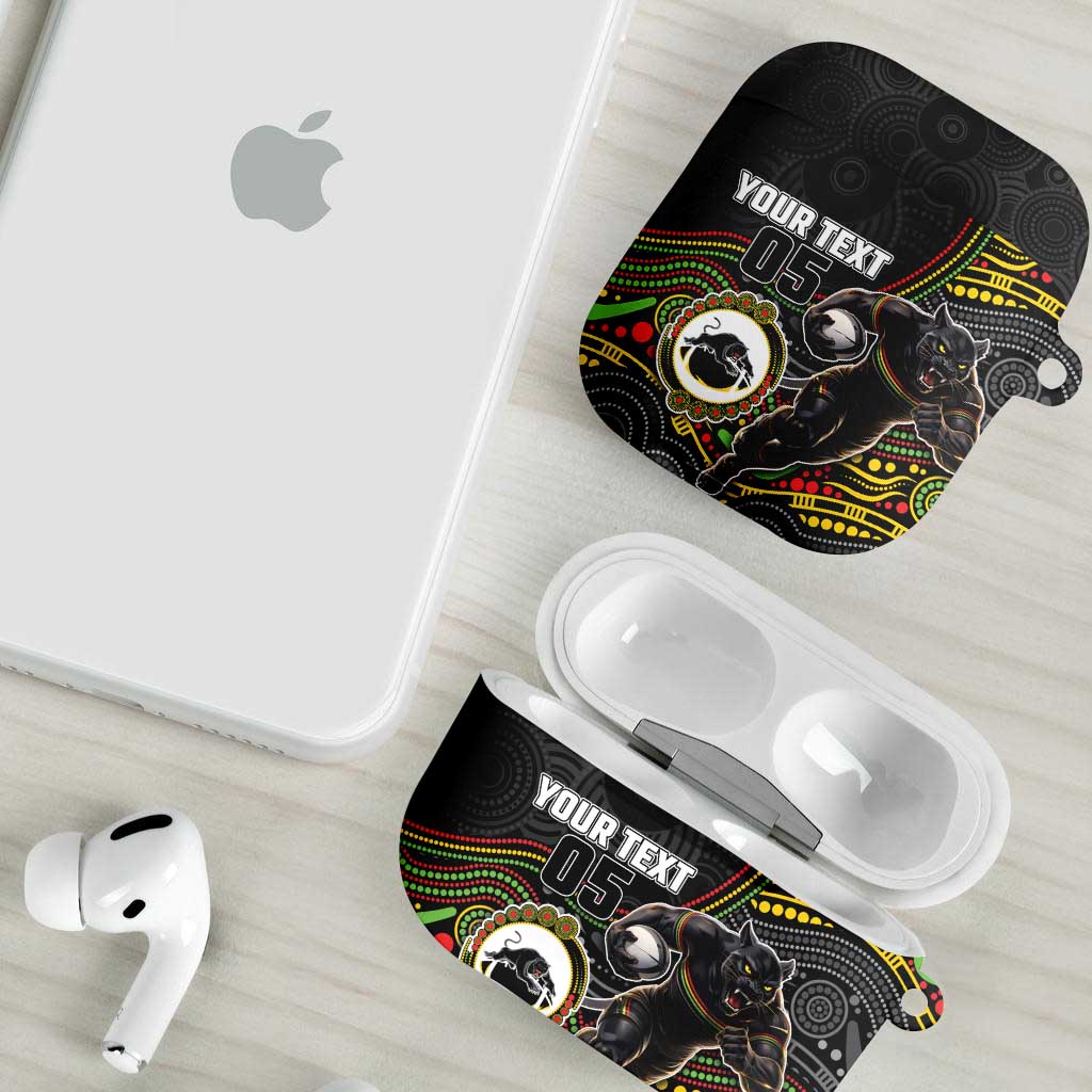 Custom Panthers AirPods Case Warrior Mascot With Aboriginal Indigenous