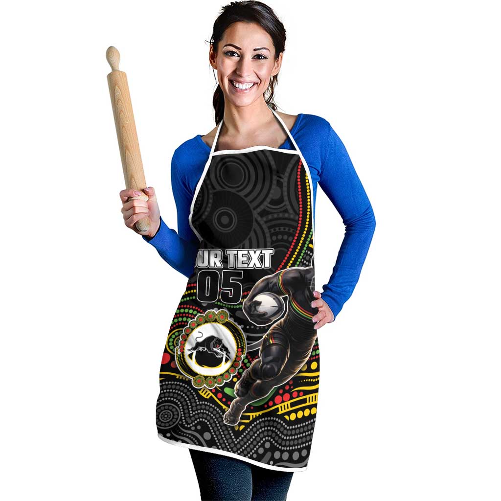 Custom Panthers Apron Warrior Mascot With Aboriginal Indigenous