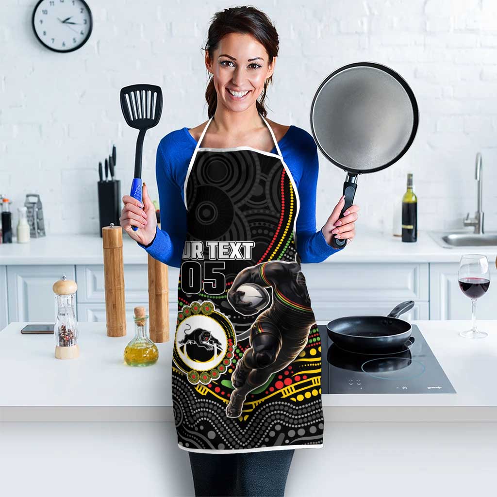 Custom Panthers Apron Warrior Mascot With Aboriginal Indigenous