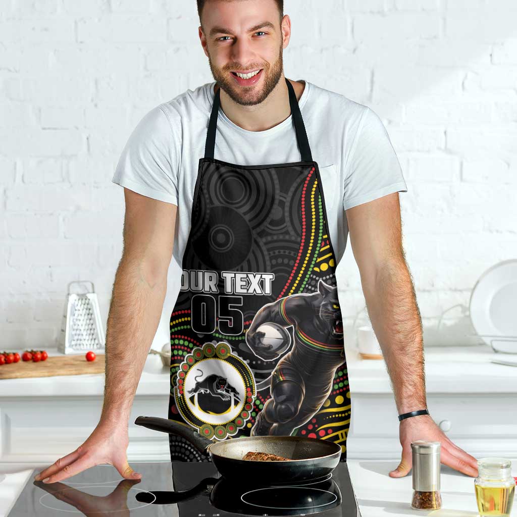 Custom Panthers Apron Warrior Mascot With Aboriginal Indigenous