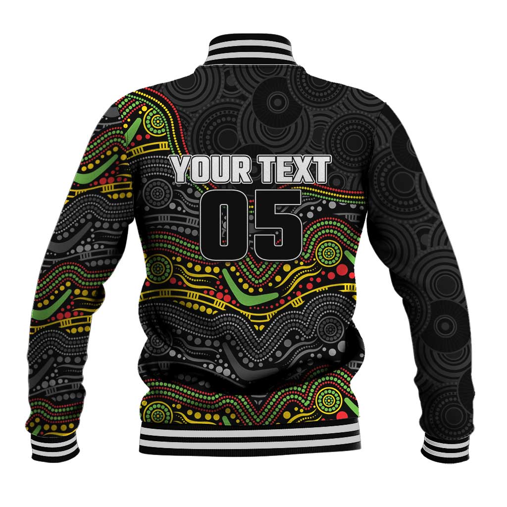 Custom Panthers Baseball Jacket Warrior Mascot With Aboriginal Indigenous