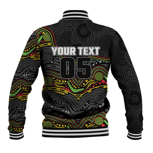 Custom Panthers Baseball Jacket Warrior Mascot With Aboriginal Indigenous