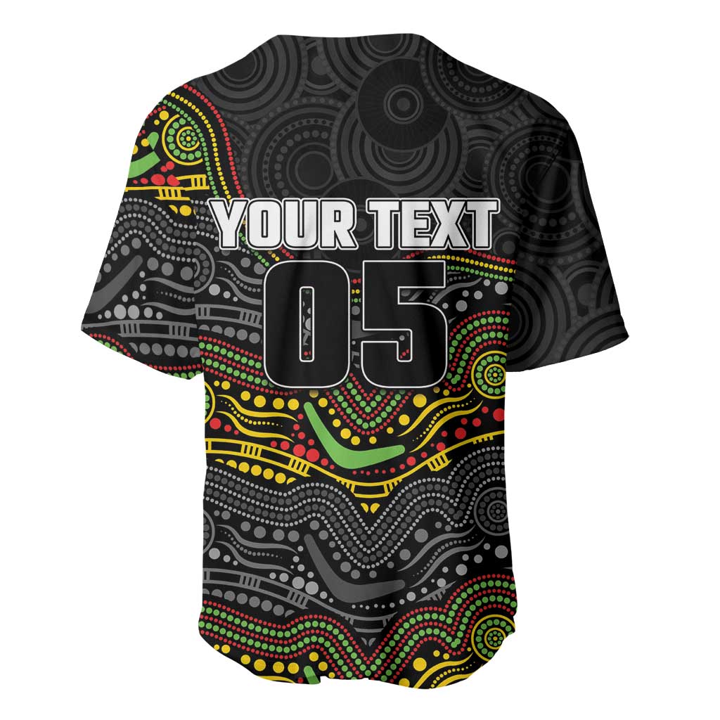Custom Panthers Baseball Jersey Warrior Mascot With Aboriginal Indigenous