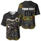 Custom Panthers Baseball Jersey Warrior Mascot With Aboriginal Indigenous