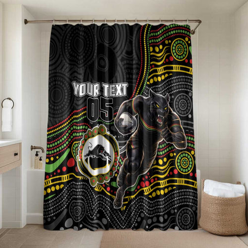 Custom Panthers Bathroom Set Warrior Mascot With Aboriginal Indigenous