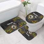 Custom Panthers Bathroom Set Warrior Mascot With Aboriginal Indigenous