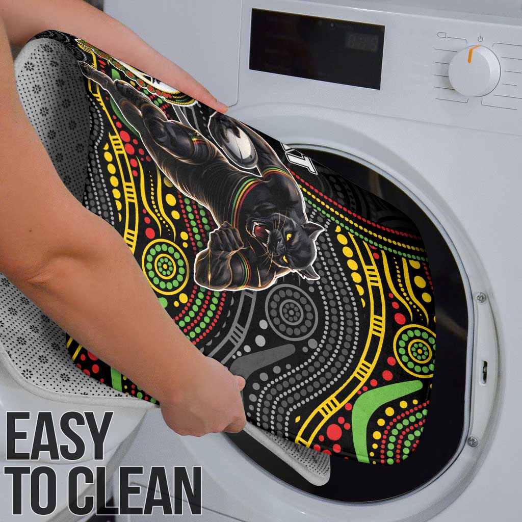 Custom Panthers Bathroom Set Warrior Mascot With Aboriginal Indigenous