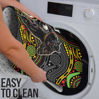 Custom Panthers Bathroom Set Warrior Mascot With Aboriginal Indigenous