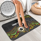 Custom Panthers Bathroom Set Warrior Mascot With Aboriginal Indigenous