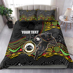 Custom Panthers Bedding Set Warrior Mascot With Aboriginal Indigenous