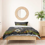 Custom Panthers Bedding Set Warrior Mascot With Aboriginal Indigenous