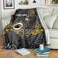 Custom Panthers Blanket Warrior Mascot With Aboriginal Indigenous