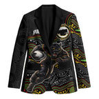 Custom Panthers Blazer Warrior Mascot With Aboriginal Indigenous