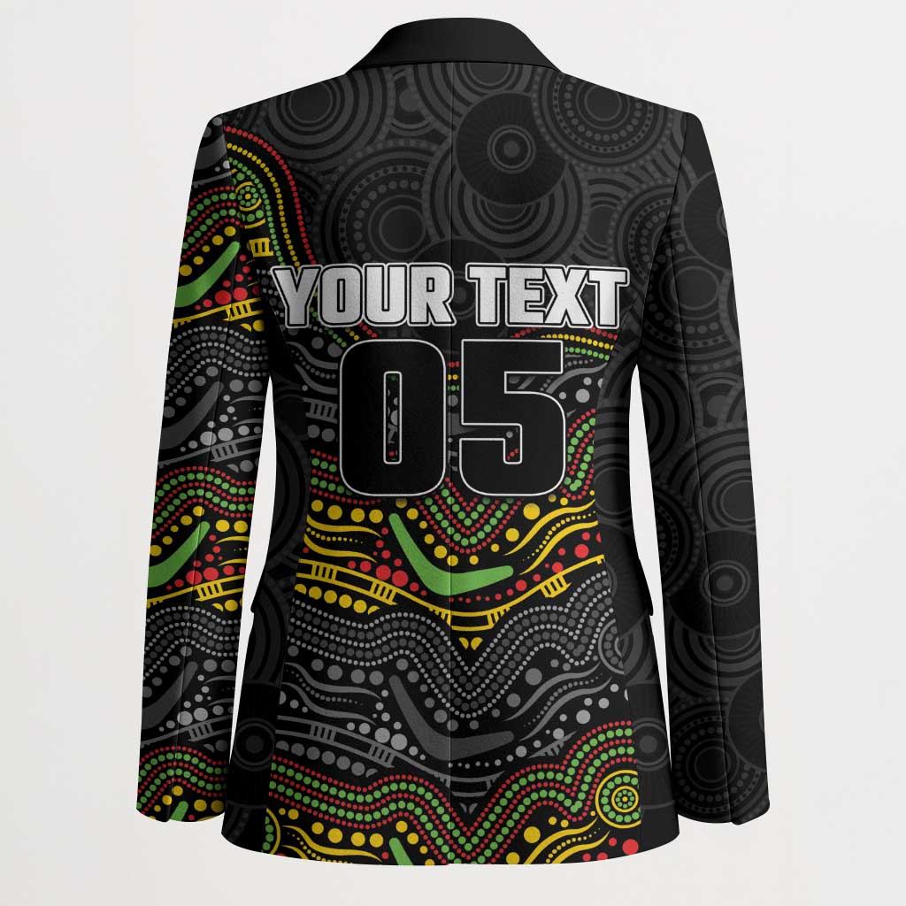 Custom Panthers Blazer Warrior Mascot With Aboriginal Indigenous
