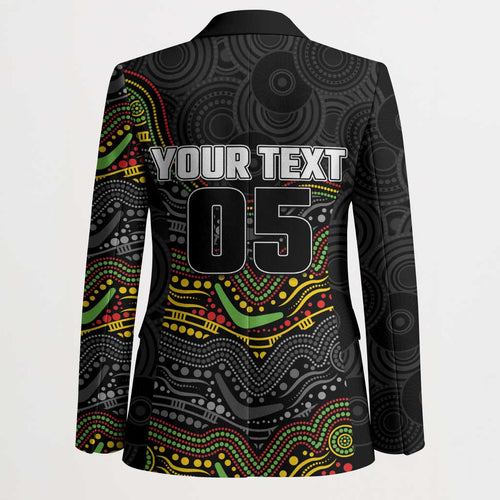 Custom Panthers Blazer Warrior Mascot With Aboriginal Indigenous