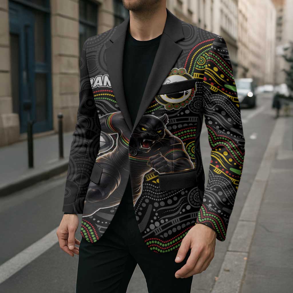 Custom Panthers Blazer Warrior Mascot With Aboriginal Indigenous