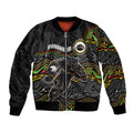 Custom Panthers Bomber Jacket Warrior Mascot With Aboriginal Indigenous