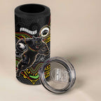 Custom Panthers 4 in 1 Can Cooler Tumbler Warrior Mascot With Aboriginal Indigenous
