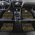 Custom Panthers Car Mats Warrior Mascot With Aboriginal Indigenous