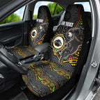Custom Panthers Car Seat Cover Warrior Mascot With Aboriginal Indigenous