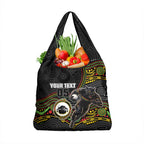 Custom Panthers Grocery Bag Warrior Mascot With Aboriginal Indigenous
