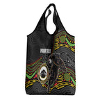 Custom Panthers Grocery Bag Warrior Mascot With Aboriginal Indigenous