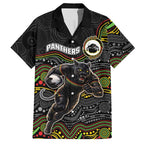Custom Panthers Hawaiian Shirt Warrior Mascot With Aboriginal Indigenous