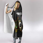 Custom Panthers Hooded Blanket Warrior Mascot With Aboriginal Indigenous
