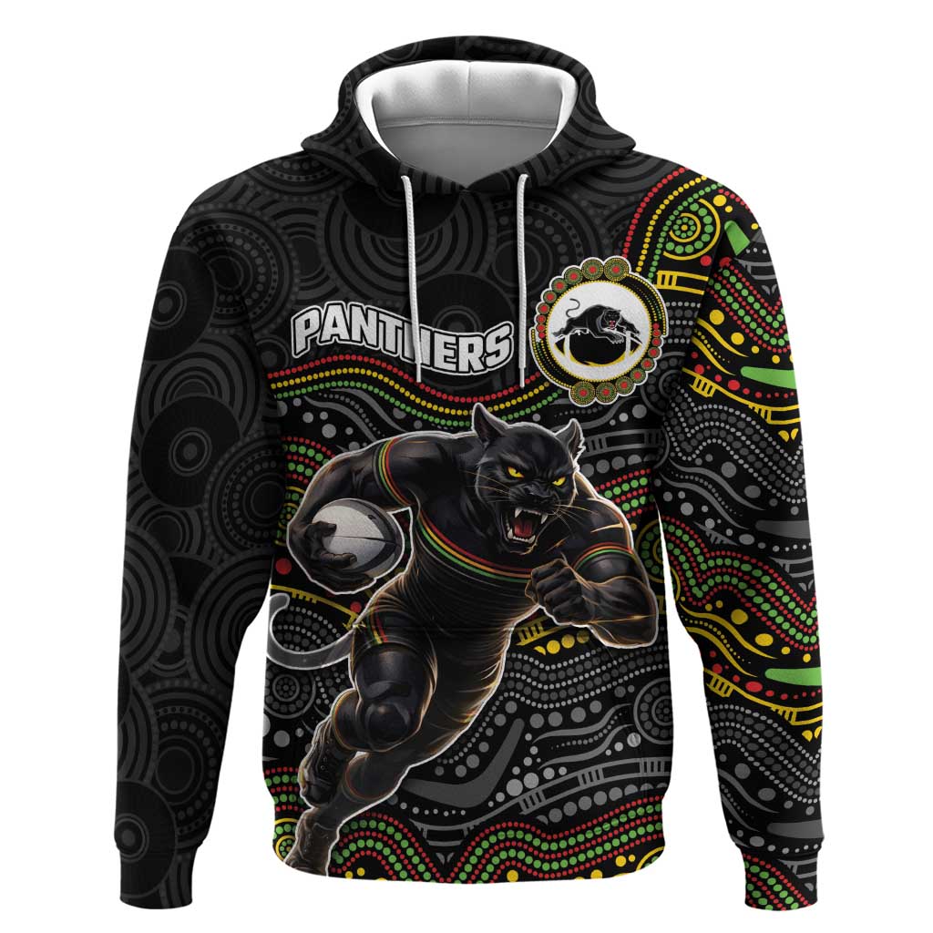 Custom Panthers Hoodie Warrior Mascot With Aboriginal Indigenous