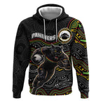 Custom Panthers Hoodie Warrior Mascot With Aboriginal Indigenous