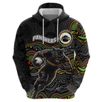Custom Panthers Hoodie Warrior Mascot With Aboriginal Indigenous